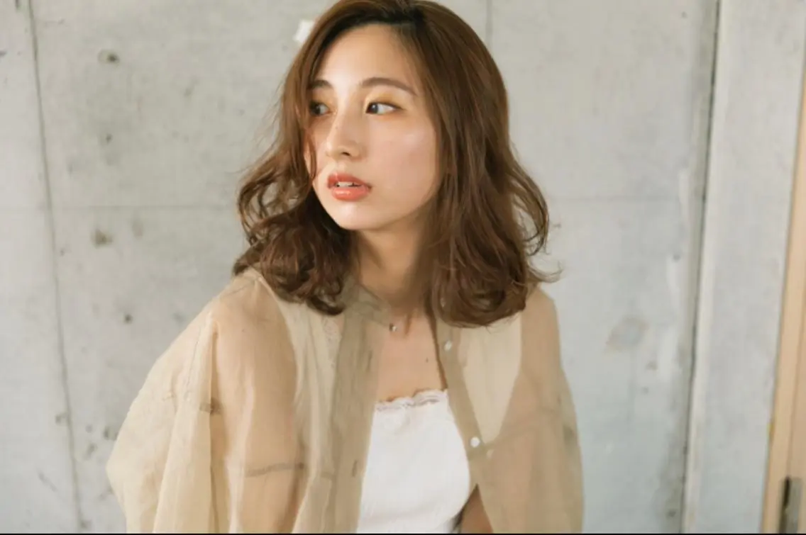 ミディアム パーマ 立石 タテイシのヘアスタイル