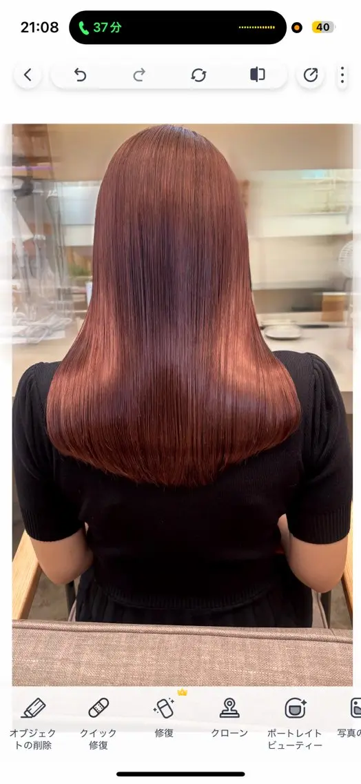 カラー ピンクカラー ヘアカラー TEMIL HAIR 彩香のヘアスタイル