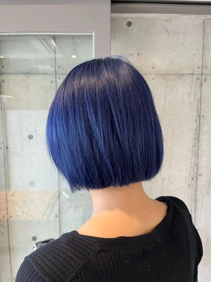ショート カラー ヘアアレンジ 🍀透明感カラー×垢 抜けボブ リクト💥のヘアスタイル