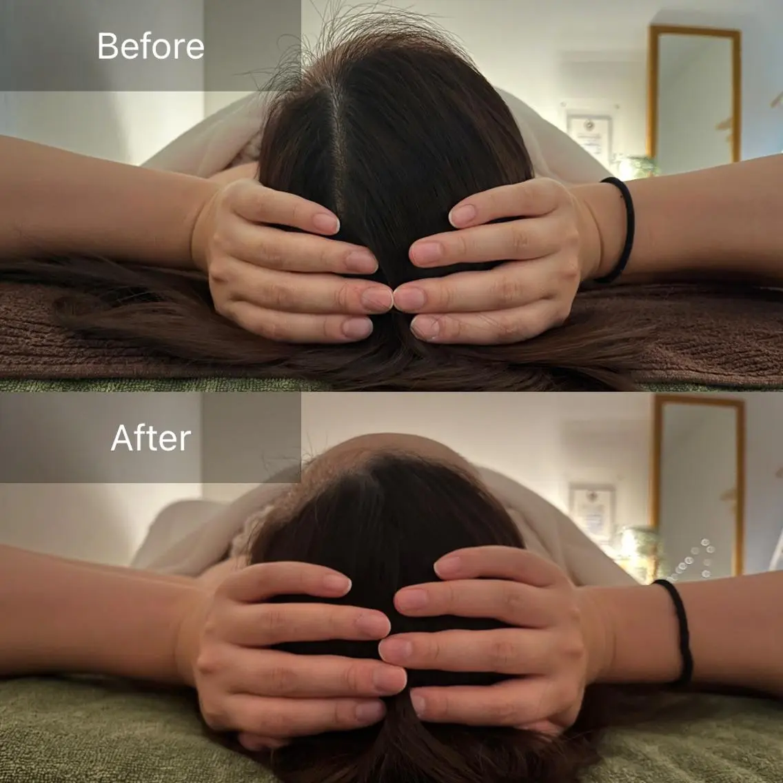 セミロング カラー パーマ ヘアアレンジ メンズ キッズ ネイル マツエク・マツパ アイブロウ 温ヘッドマッサージ 【jiu】大久保佳奈のエステ・リラクイメージ
