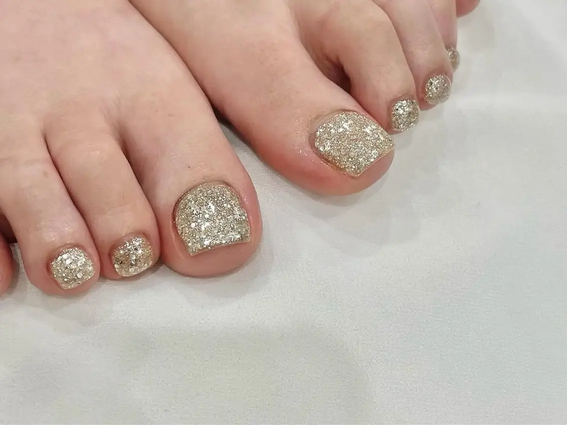 ネイル カジュアル フットネイル nail salon Soiréeのネイルデザイン
