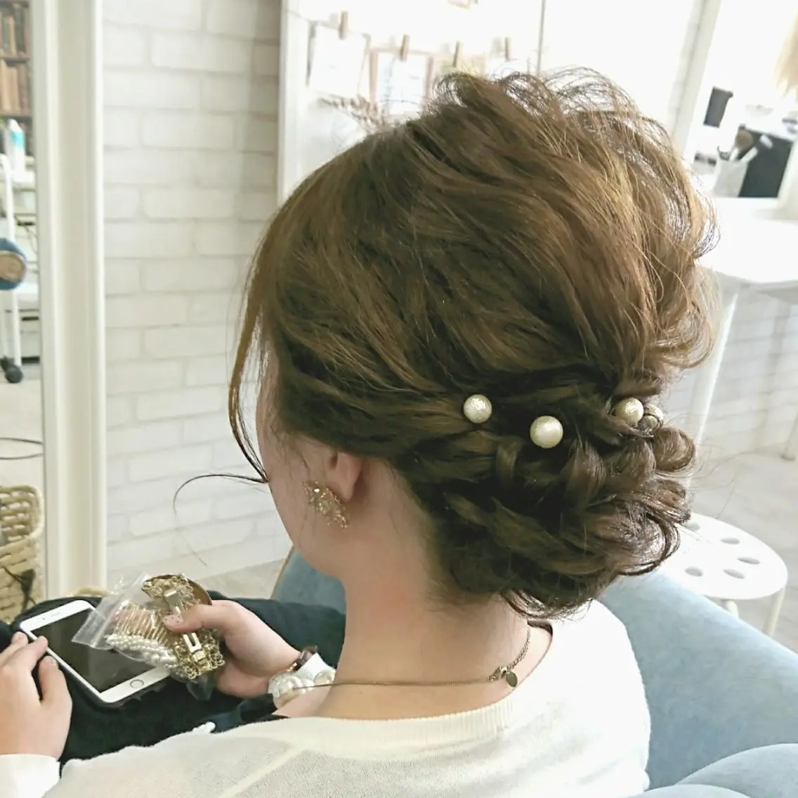 セミロング ヘアアレンジ 植田 真理のエステ・リラクイメージ