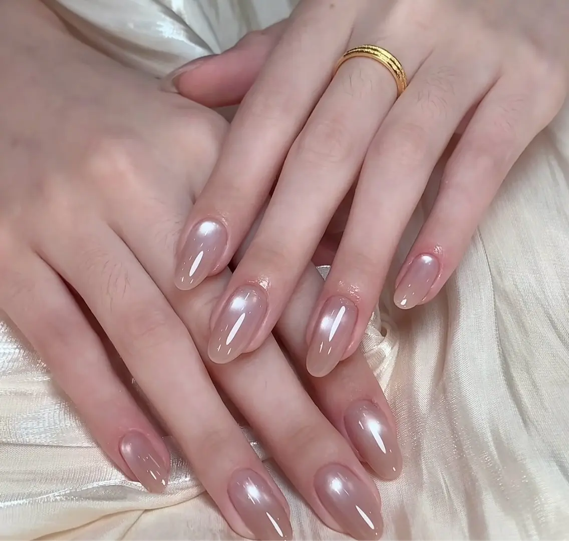 ネイル オーロラネイル 長さ出し フラッシュネイル フラワーネイル ホログラムネイル ハンドネイル 🎀 Ruruのネイルデザイン