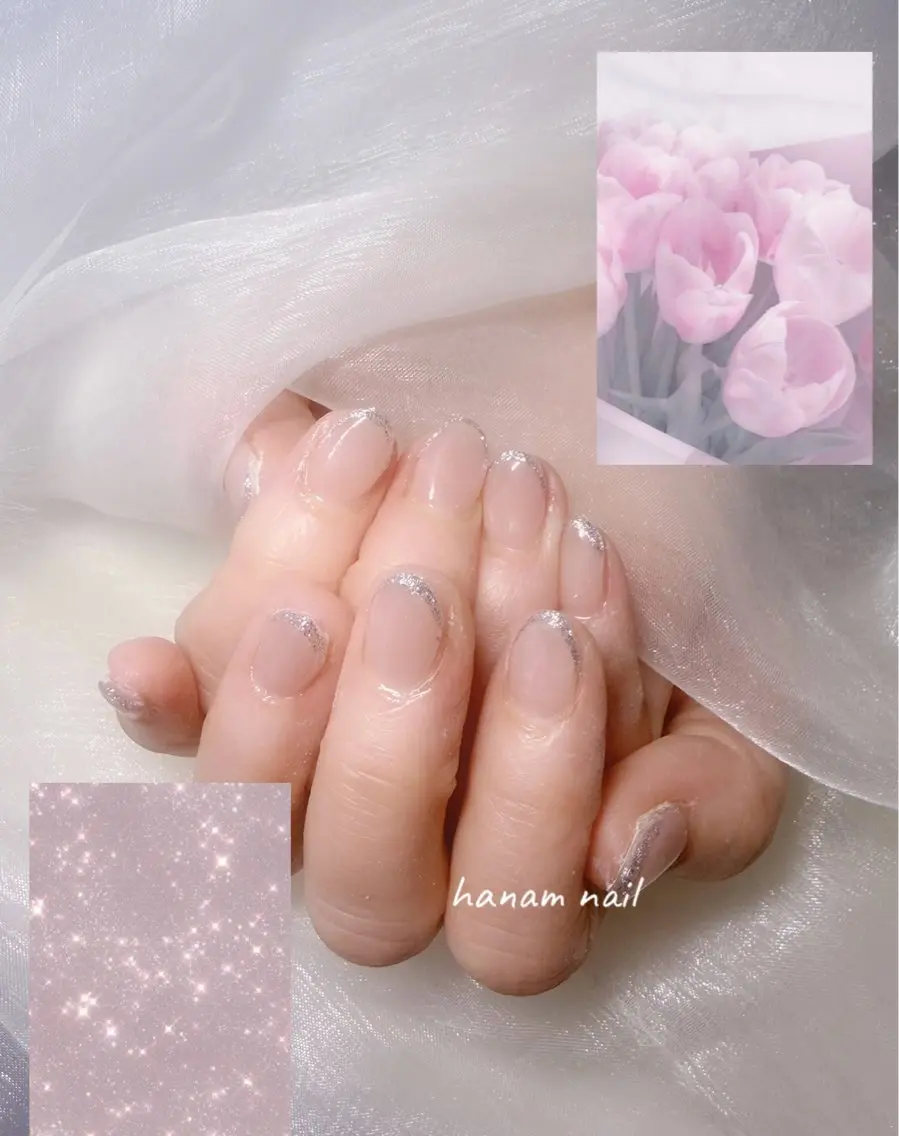 ネイル ハンドネイル hanam nail 🌿🩵ハナムネイルのネイルデザイン