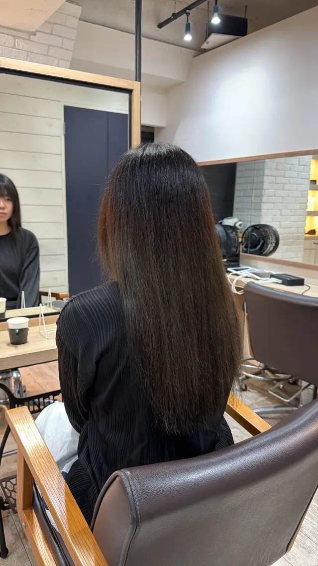ロング カラー グレージュ ヘアカラー Harue ‪ ·͜·のヘアスタイル