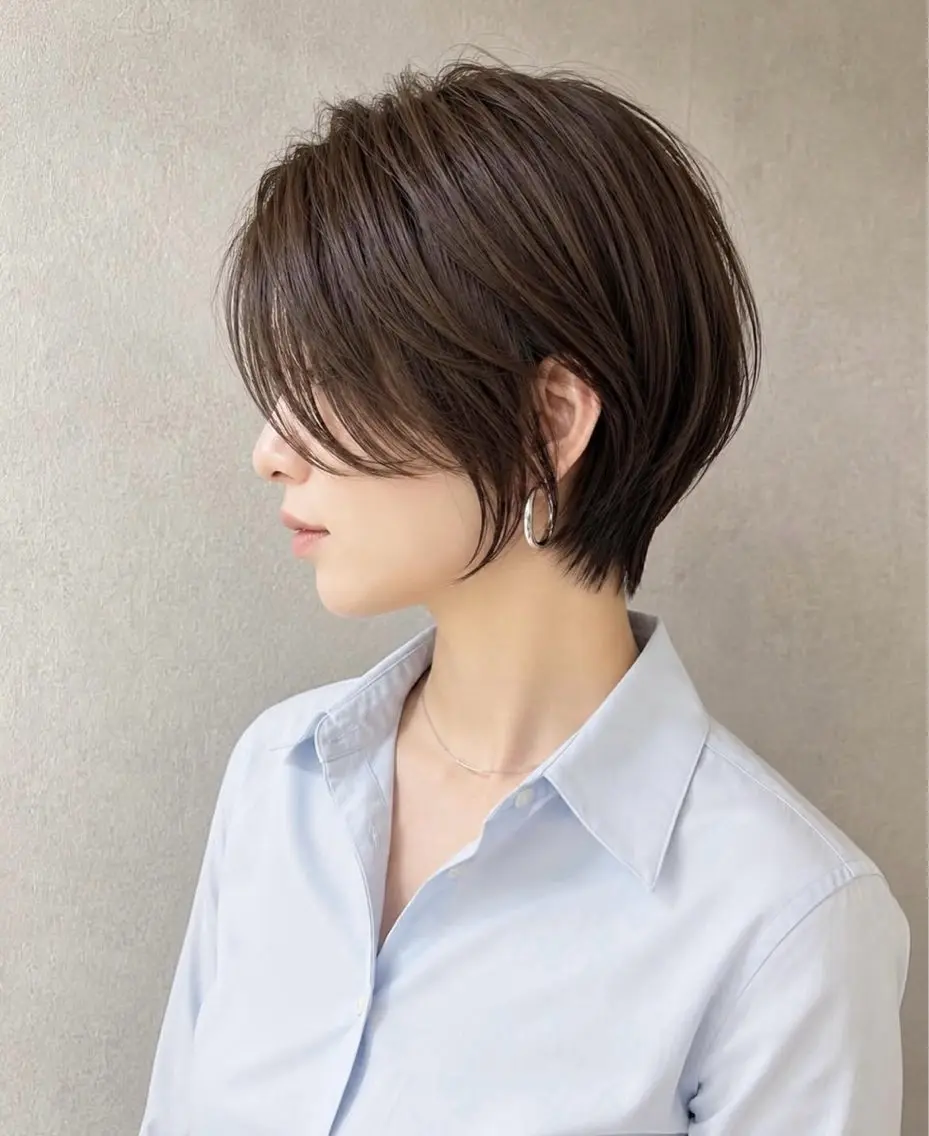 ショート 稲毛田 楓のヘアスタイル