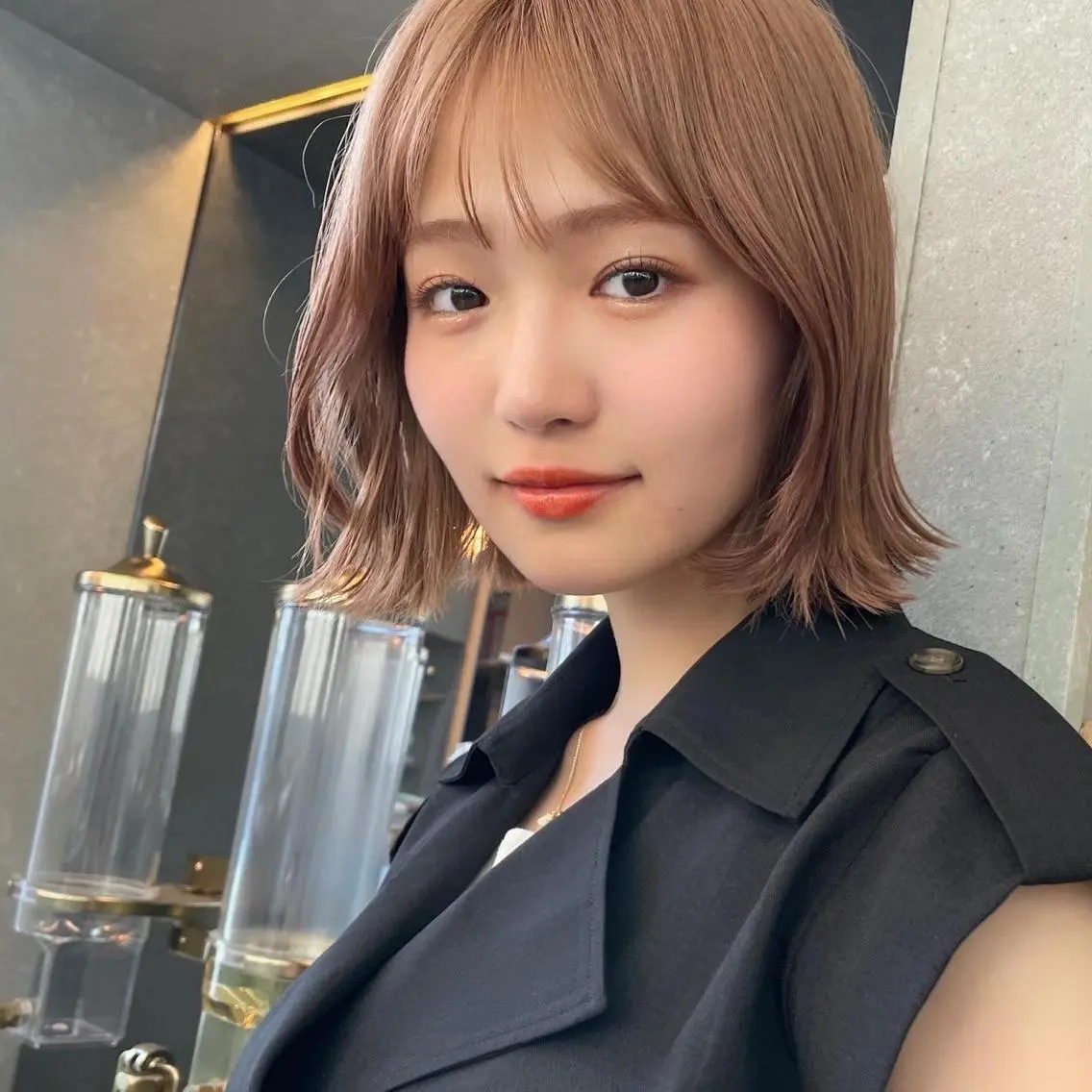 ショート カット ヘアカラー トリートメント 顔周り🇰🇷ロンド レイヤー✨カジワラのヘアスタイル