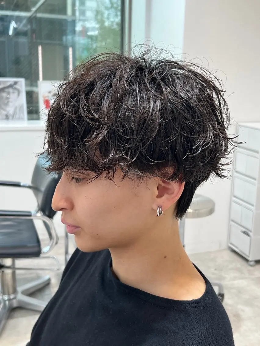 ショート メンズ カット パーマ fifth／美容師 りょうのヘアスタイル