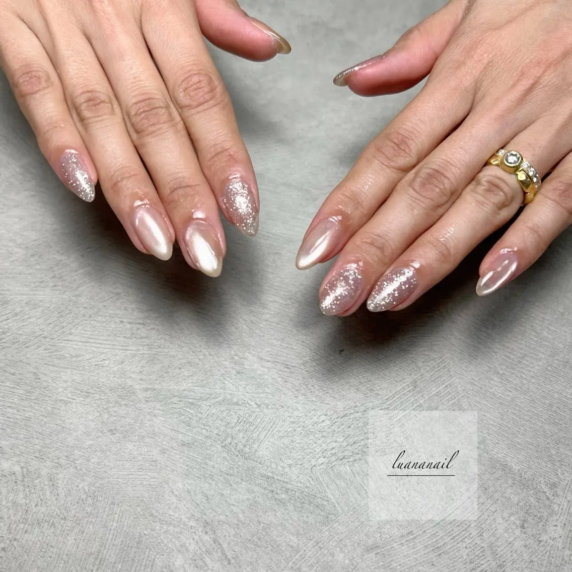 ネイル フラッシュネイル マグネットネイル ハンドネイル luana nailのネイルデザイン
