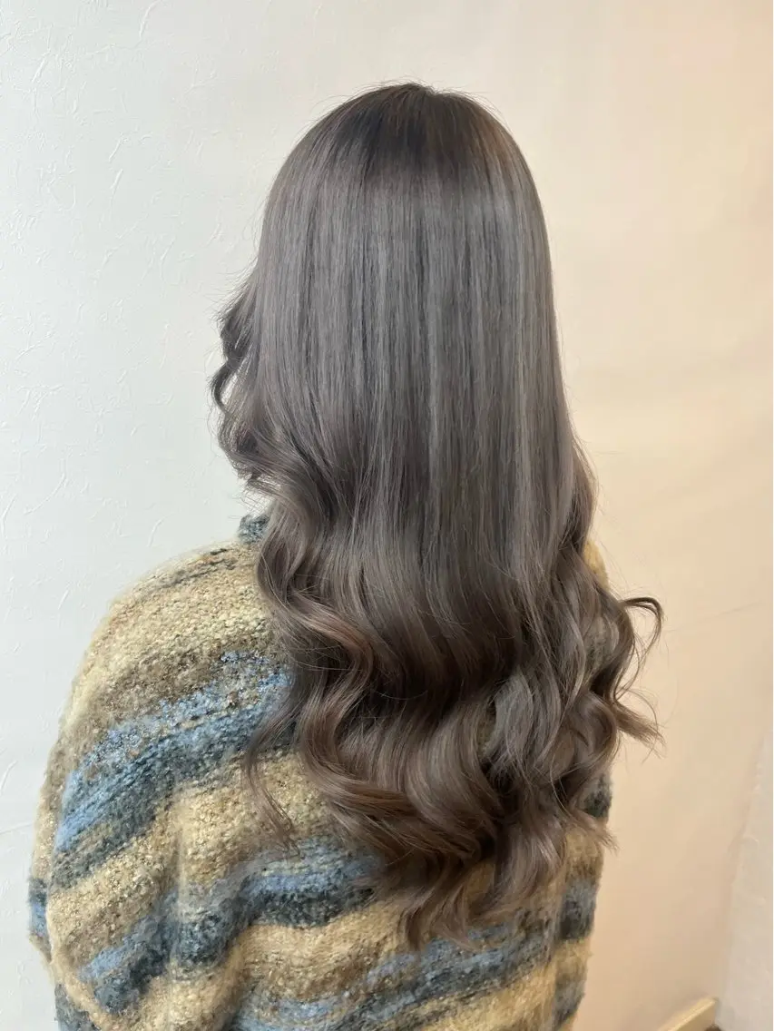 ロング カット ヘアカラー トリートメント ヘッドスパ GLOSS 心斎橋 山上のヘアスタイル