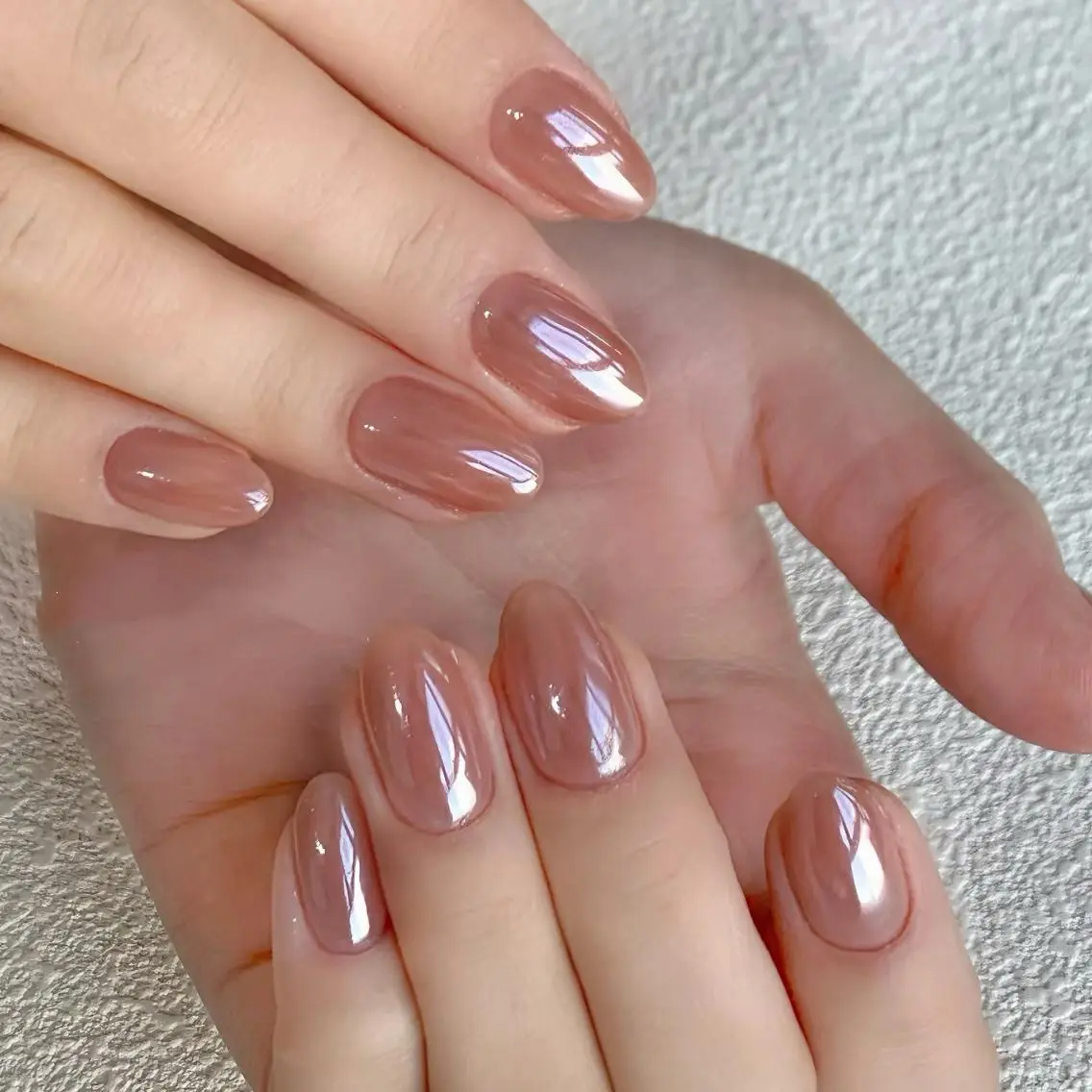 ネイル フレンチネイル ジェルネイル ガラスフレンチ 韓国ネイル マグネットネイル The  Nail 新大久保店のネイルデザイン