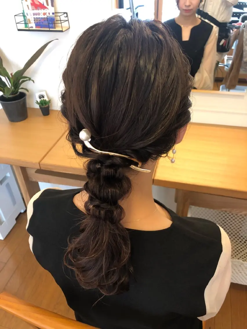ヘアアレンジ ヘアセット 札幌円山ヘアメイク/ バーガスのヘアスタイル