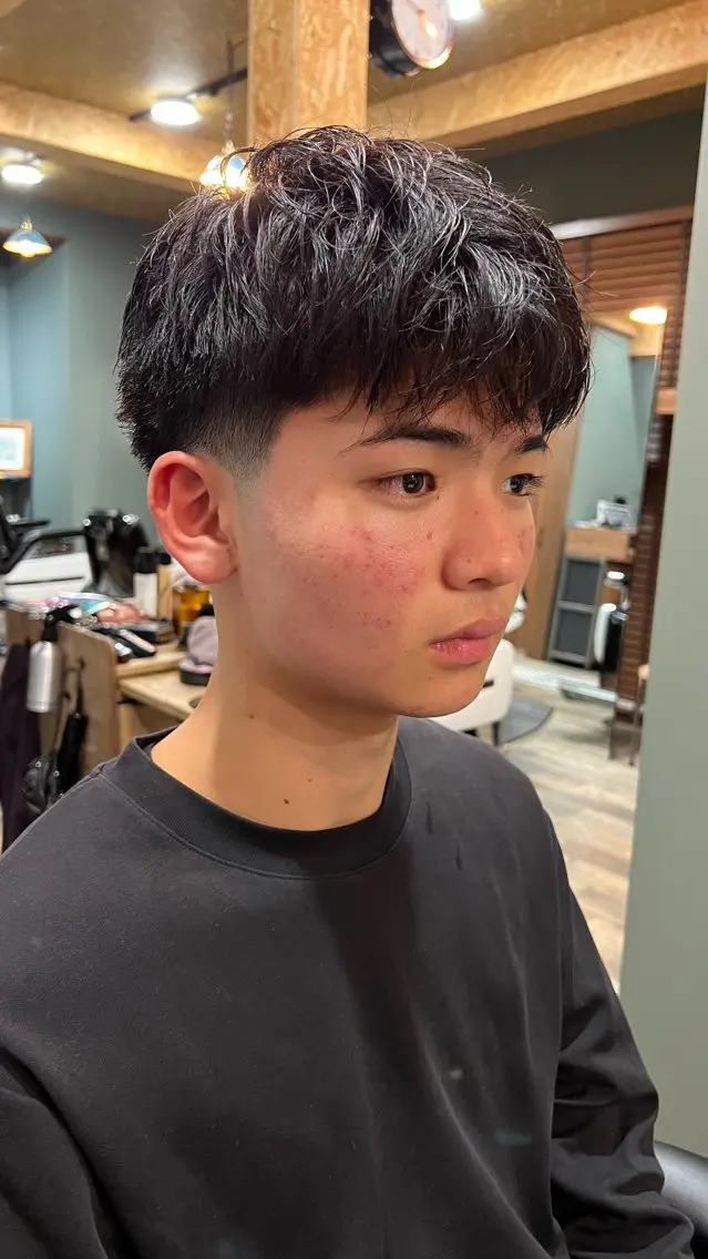 ショート メンズ 荻沼 快のヘアスタイル