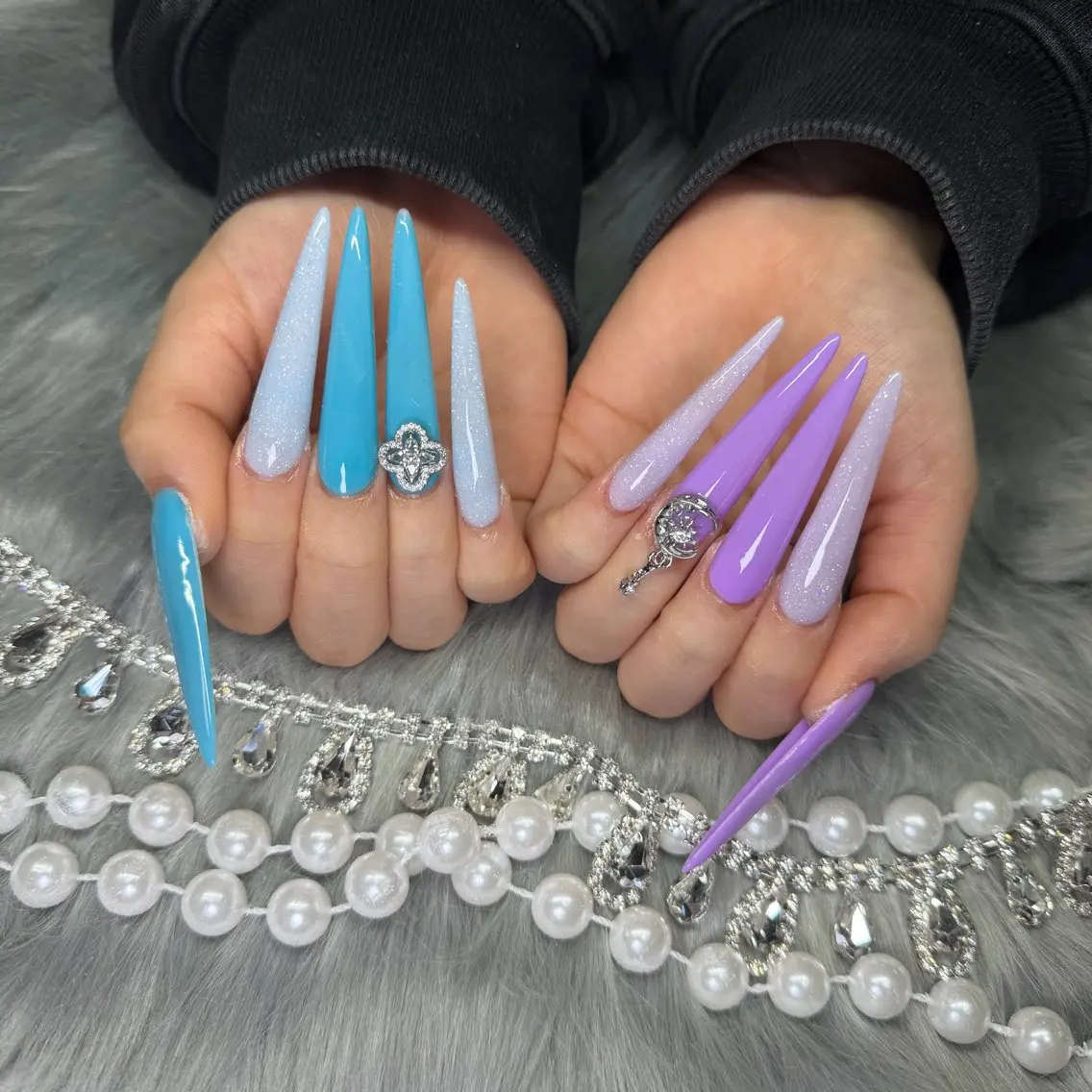 ネイル フレンチネイル ジェルネイル 韓国ネイル ロングネイル マグネットネイル ハンドネイル Nail Salon Growのネイルデザイン