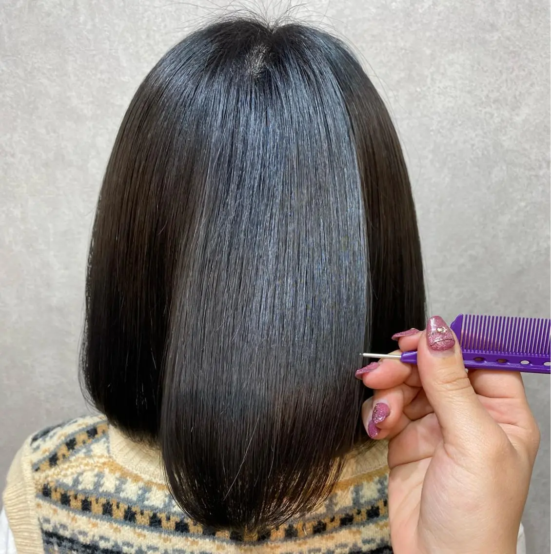 ミディアム 💜髪質改善/ 艶カラー/ミナ🩷のヘアスタイル