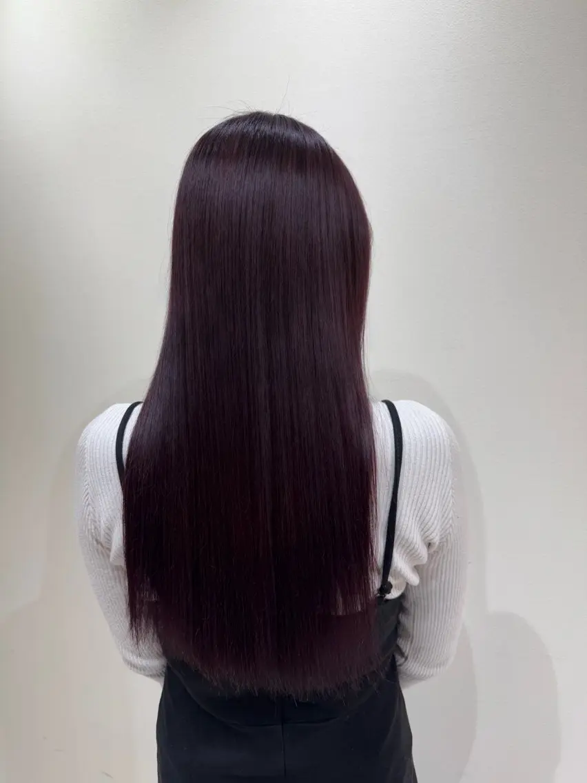 ロング カラー ブリーチ ブリーチなしカラー カット 縮毛矯正 髪質改善🫧 カラー特化/Hinaのヘアスタイル