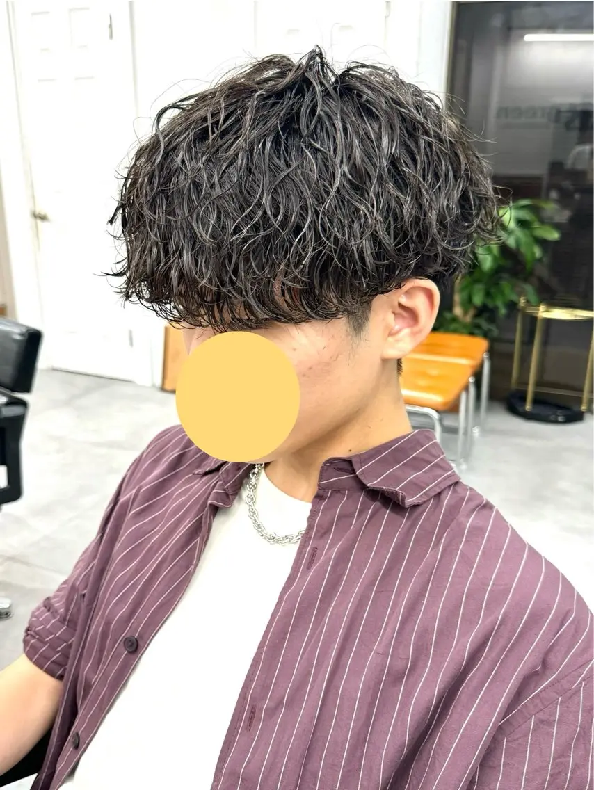パーマ メンズ メンズパーマ 波巻きパーマ シャドウパーマ/ 波巻パーマYu-Kiのヘアスタイル