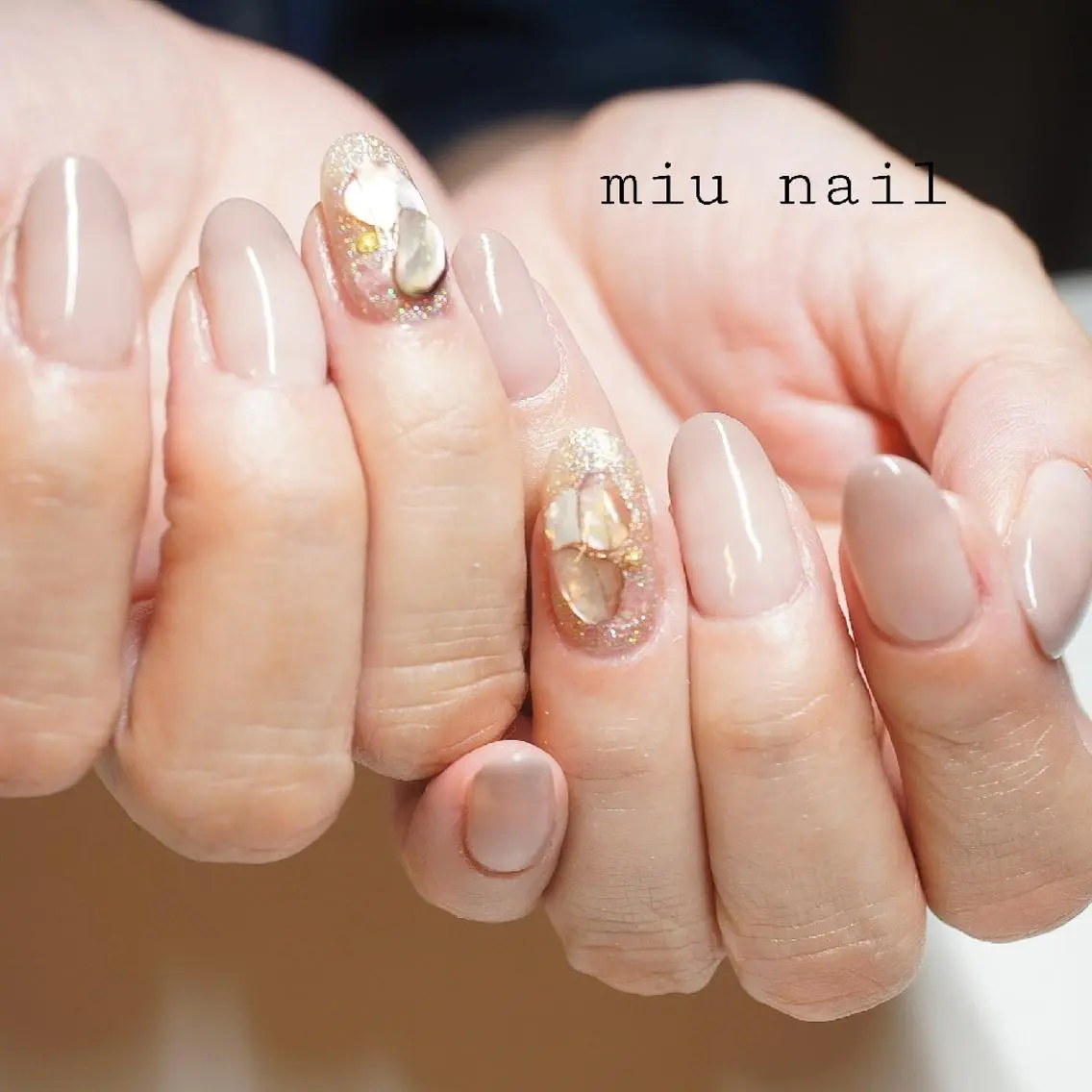 ネイル アートネイル グラデーション ワンカラーネイル MIU nailのネイルデザイン