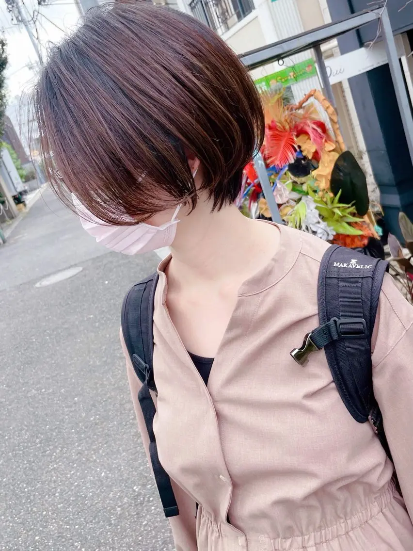 ショート カット ヘアカラー 大人女性ショート専門 tomodaのヘアスタイル