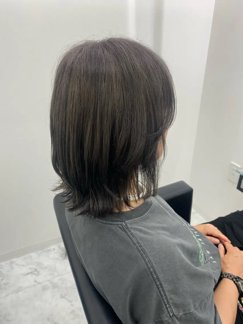 ミディアム アッシュ アッシュグレー 髪質改善サロン🫧 セキチサトのヘアスタイル