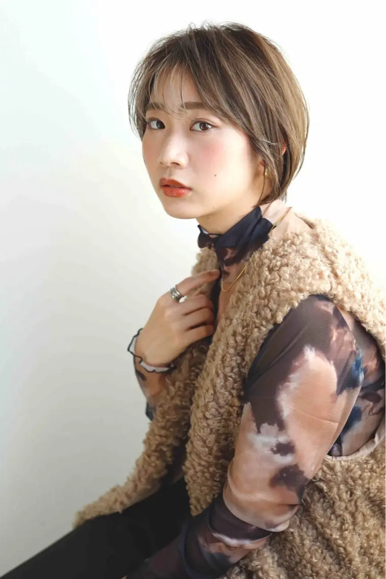 ショート カット ヘアカラー トリートメント LOOP hairのヘアスタイル