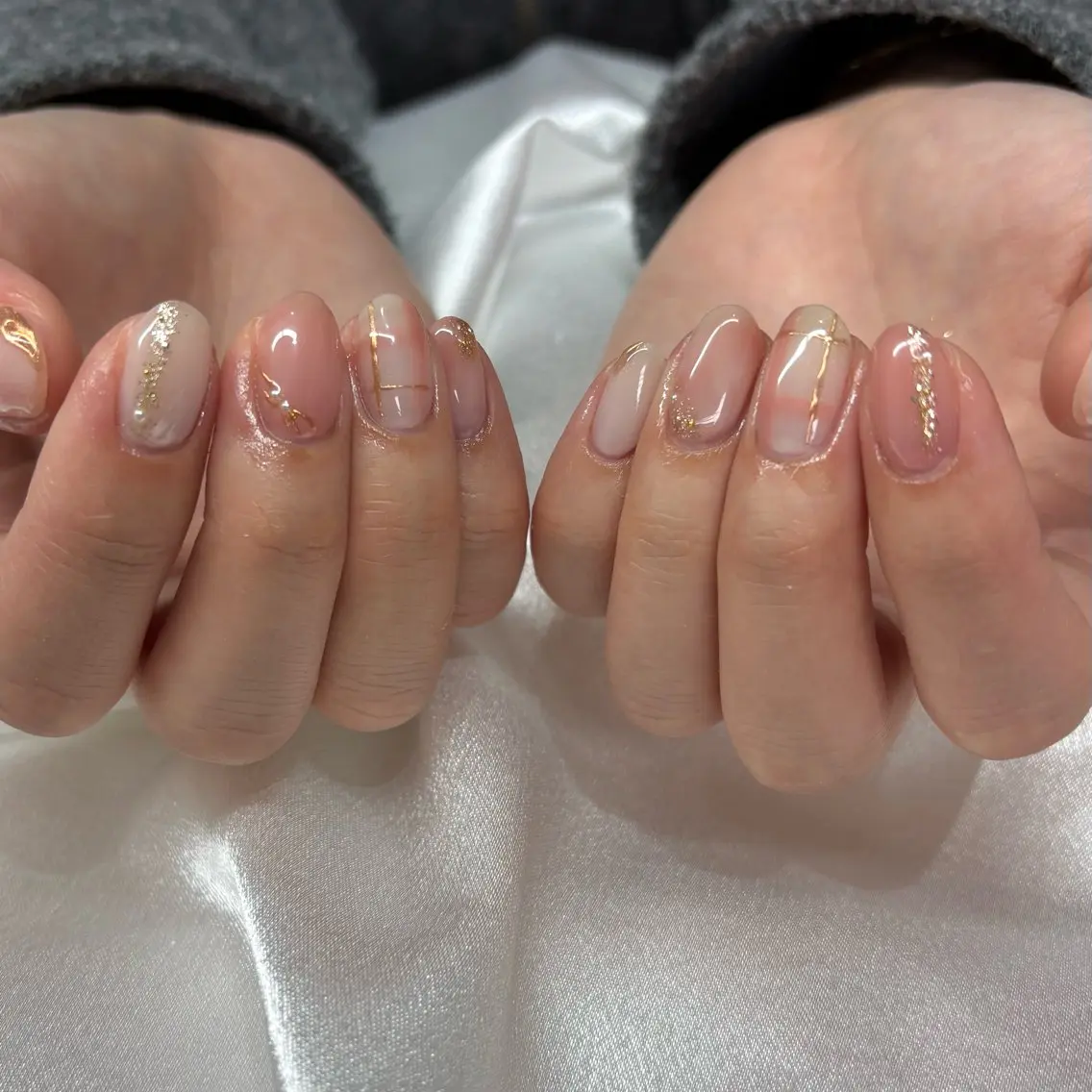 ネイル アートネイル 持ち込み ハンドネイル Rina🫧 大阪/福島のネイルデザイン