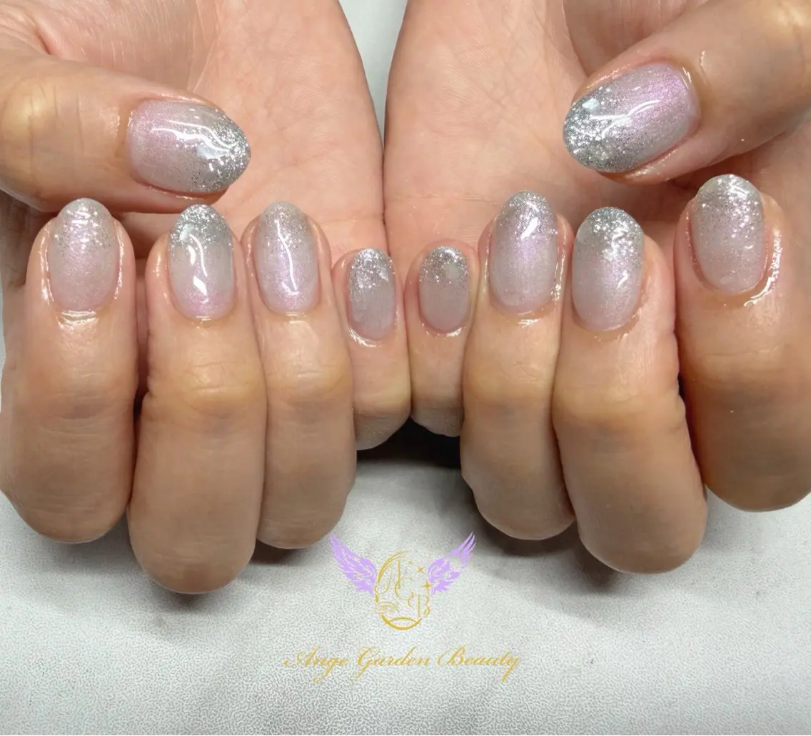 ネイル フラッシュネイル グラデーション ハンドネイル AngeGarden Beautymihoのネイルデザイン