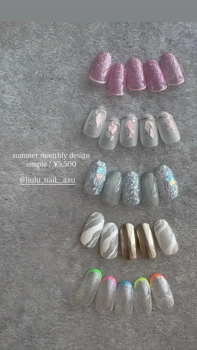 ネイル ハンドネイル liulu nailのネイルデザイン