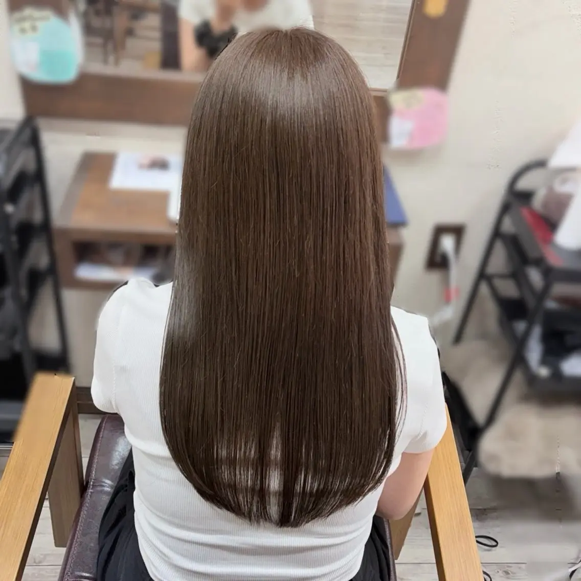 セミロング 髪質改善 トリートメント カット ヘアカラー トリートメント レイヤー/高橋 みく /池下/千種のヘアスタイル