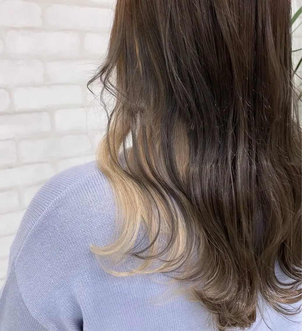 ミディアム カラー ダブルカラー グラデーションカラー ハイライトカラー イルミナカラー インナーカラー ヘアカラー トリートメント BUCKS【天王寺】 バックス【駅30秒】のヘアスタイル