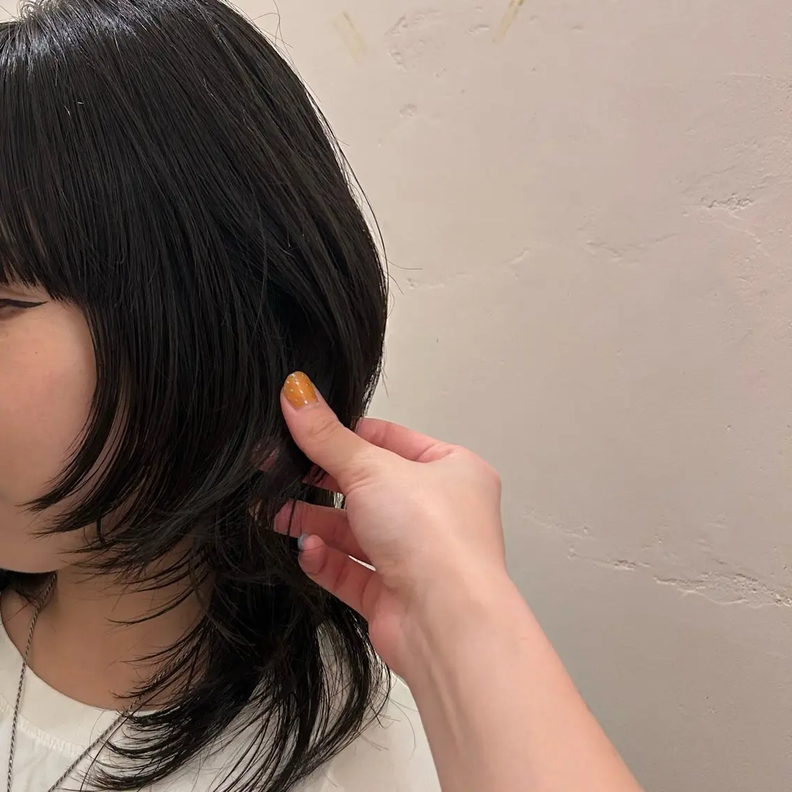 ミディアム ハイレイヤー レイヤーカット ウルフカット 大髙 まりののヘアスタイル