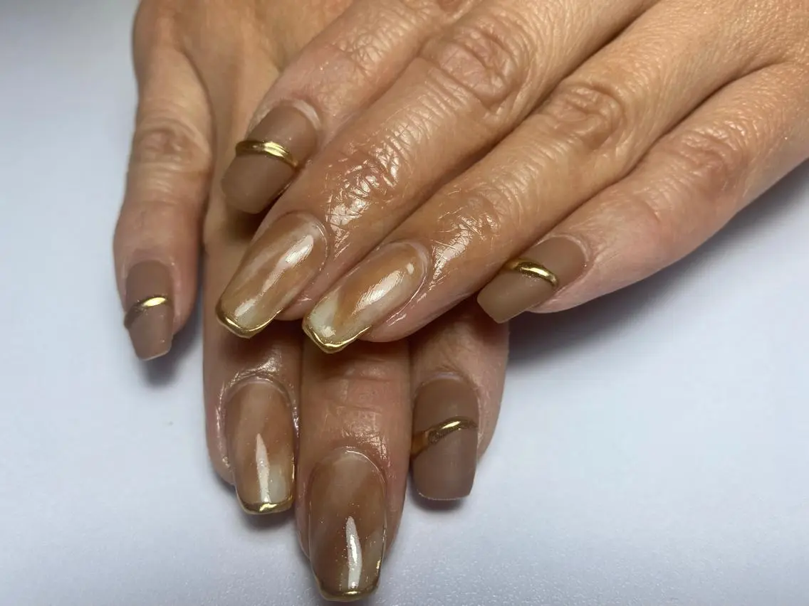 セミロング shandy nailのネイルデザイン