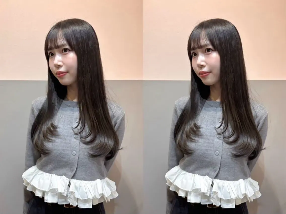 ロング カラー 石井 ひまりのヘアスタイル