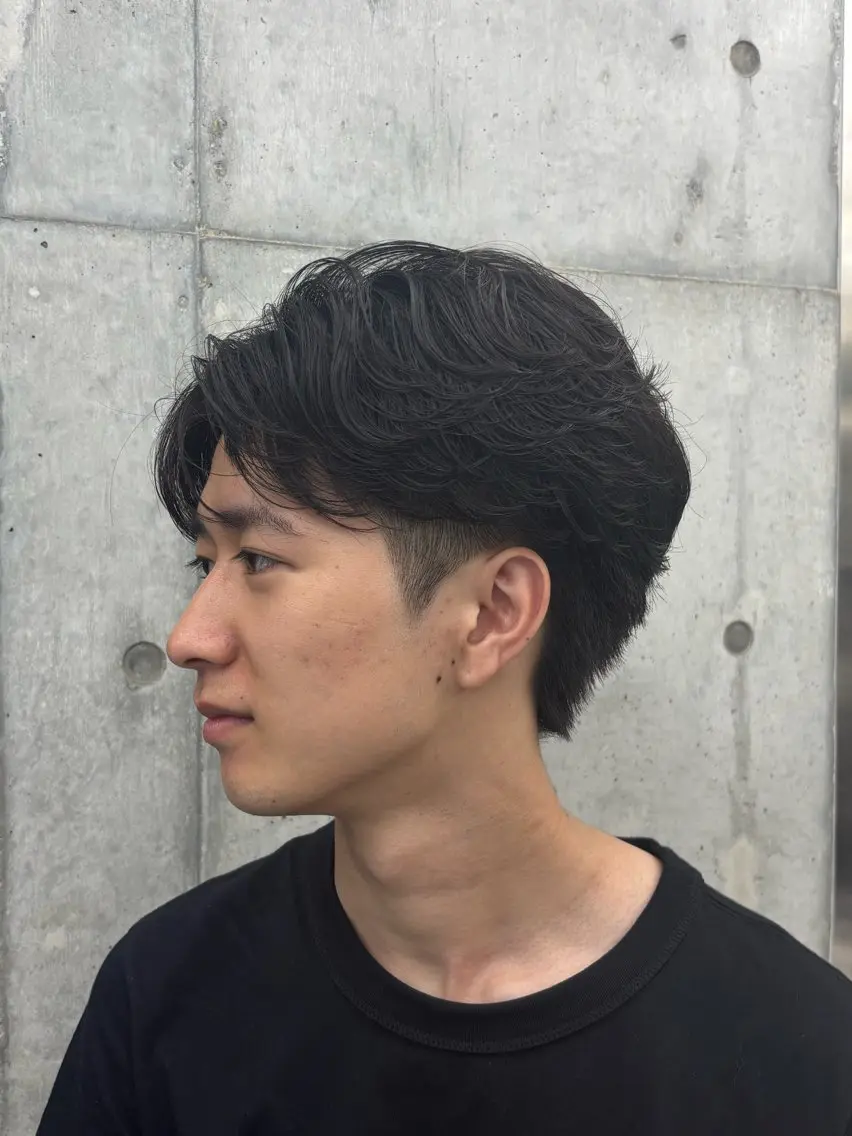 パーマ メンズ 山田 実来のヘアスタイル