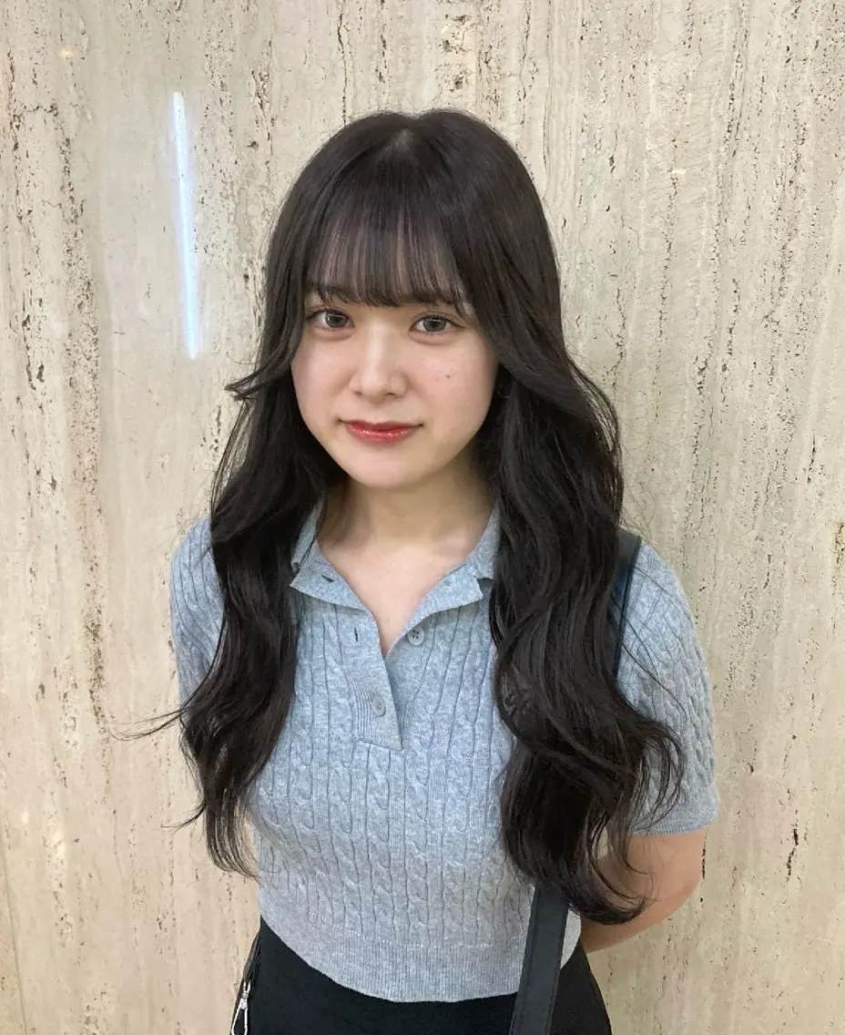 ロング カラー ブリーチ ダークグレー ダークグレージュ グレージュ ひなた 🌟*.+゚のヘアスタイル