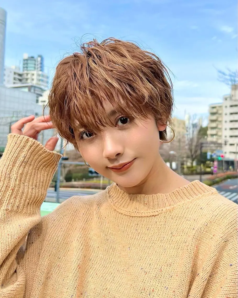 ショート カラー ⭐️銀座/ショート/ 艶カラー/りょうがのヘアスタイル