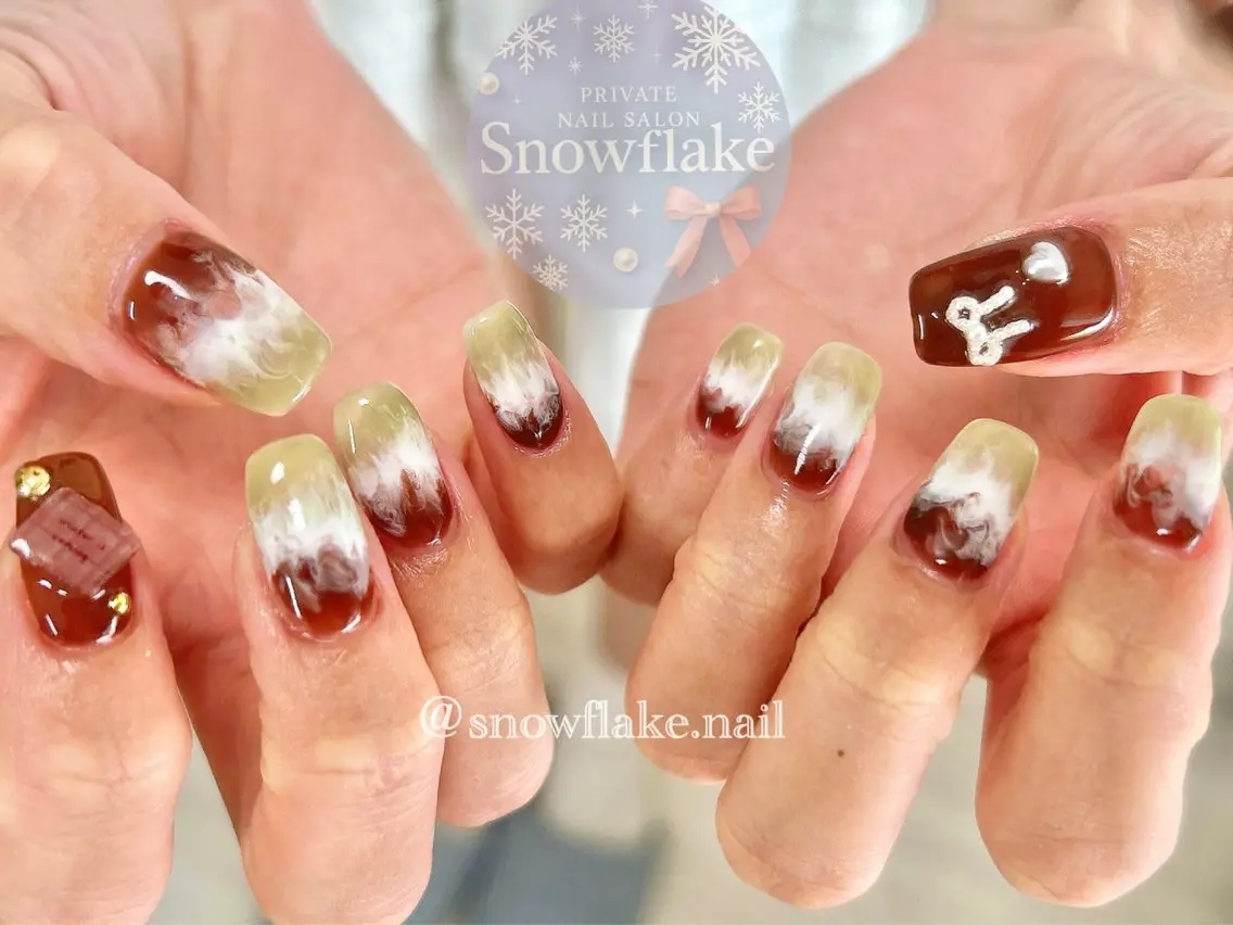 ネイル Snow flake 🫧YUKIのネイルデザイン
