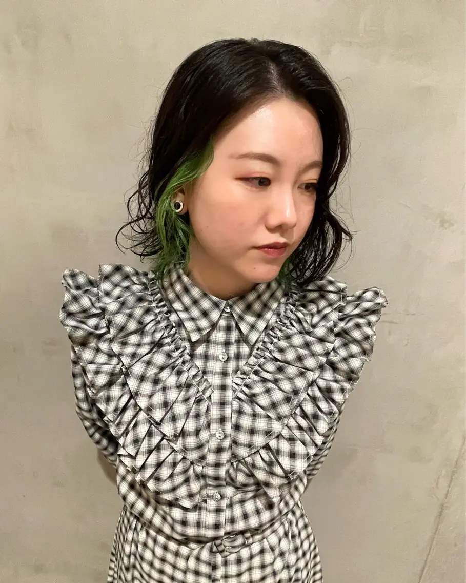 ミディアム カラー パーマ ヘアカラー トリートメント 優作 〜圧倒的信頼〜のヘアスタイル