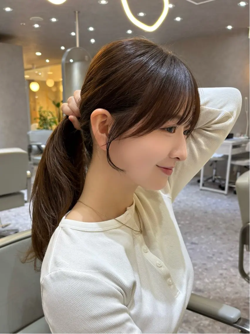 ミディアム カット Ayano🎀似 合わせ×透明感🎀のヘアスタイル