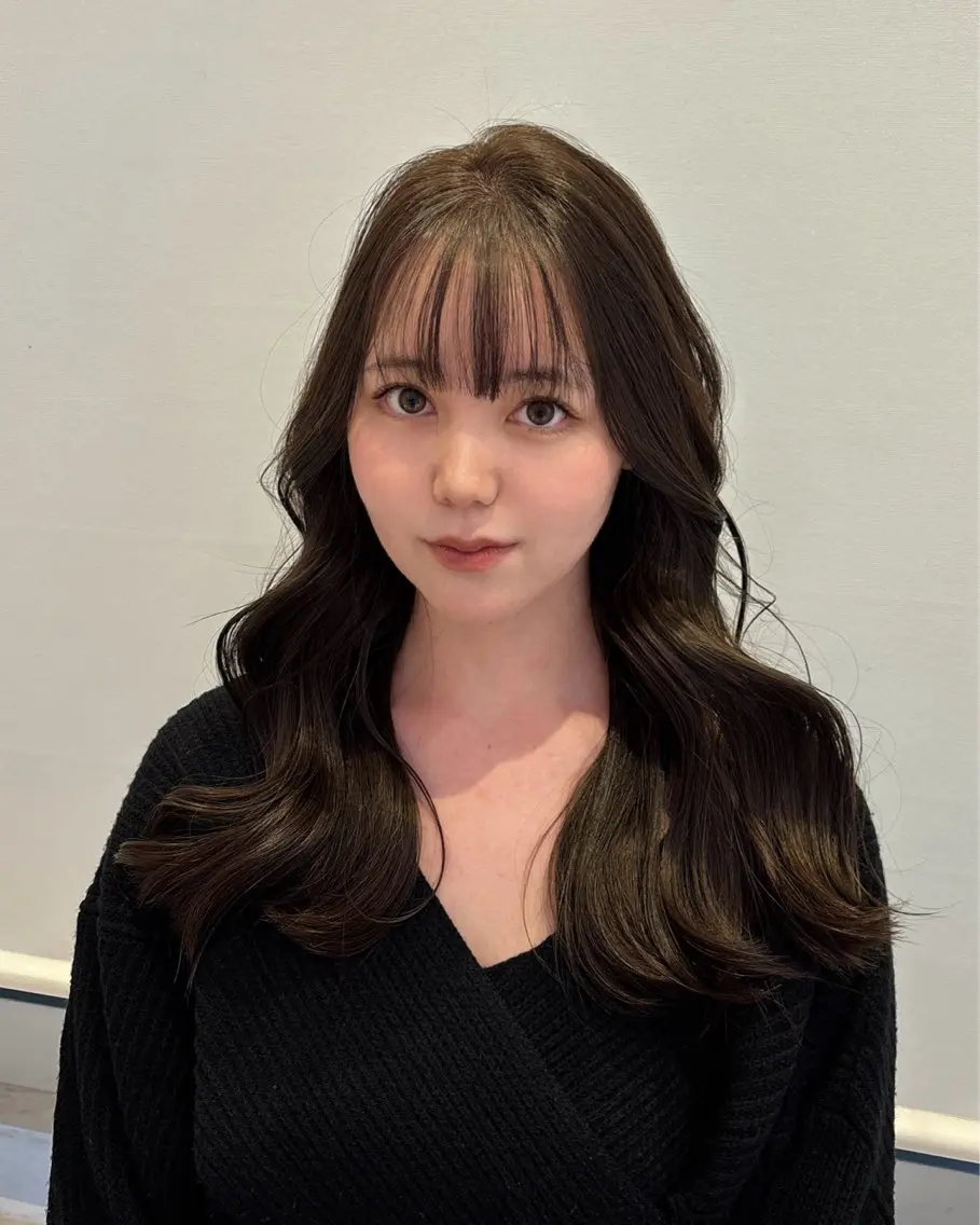 カラー ブラウンカラー 透明感カラー 若松 心和のヘアスタイル