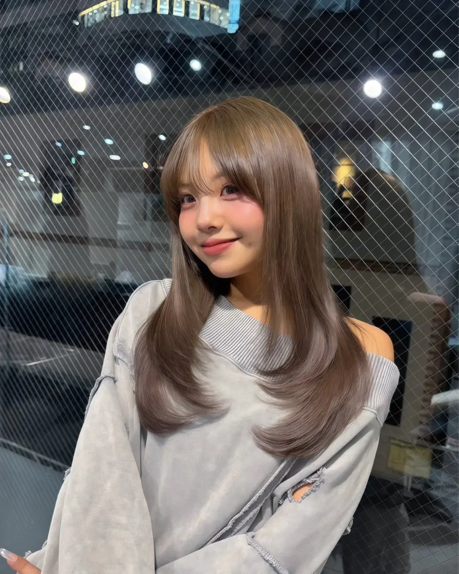 カラー ベージュカラー オリーブベージュ 二宮 陽太のヘアスタイル
