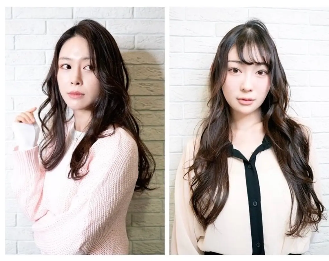 ロング カラー パーマ ブリーチ 髪質改善 ロング トリートメント 酸性ストレート カット ヘアカラー トリートメント 💎髪質改善専門 jewel boxのヘアスタイル