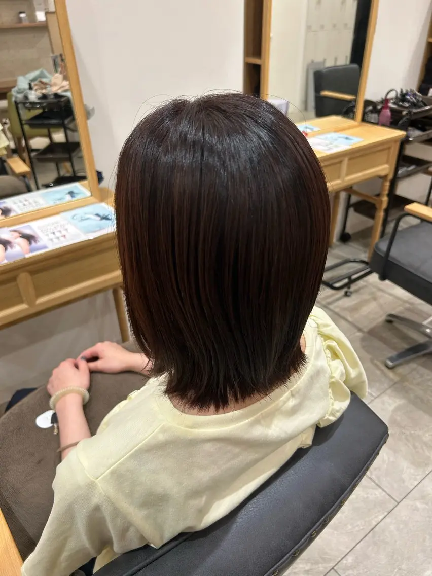 ショート カラー ヘアカラー トリートメント 髙﨑 ちひろのヘアスタイル