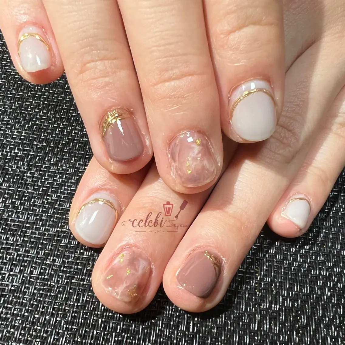 ネイル ネイルチップ ハンドネイル オーダーネイルチップ サロンcelebiのネイルデザイン