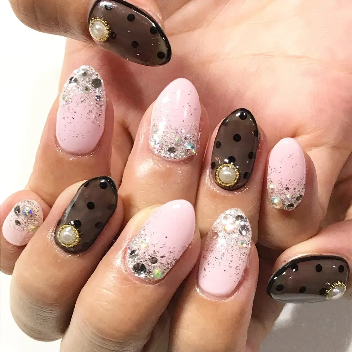 ネイル 渋谷/チップ長さ出し 👑アプレgel-xのネイルデザイン