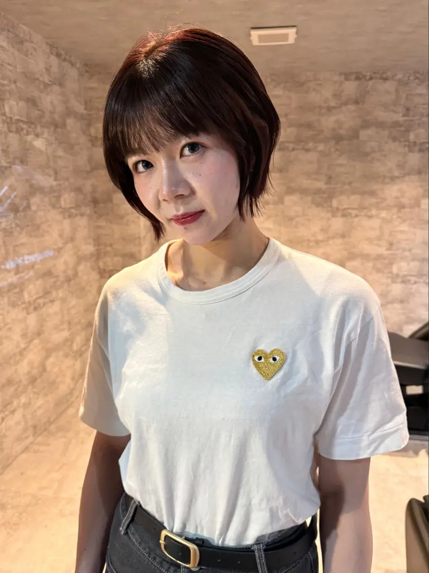 ショート カラー パーマ カット ヘアカラー 縮毛矯正 トリートメント mai / linoah˚✧のヘアスタイル
