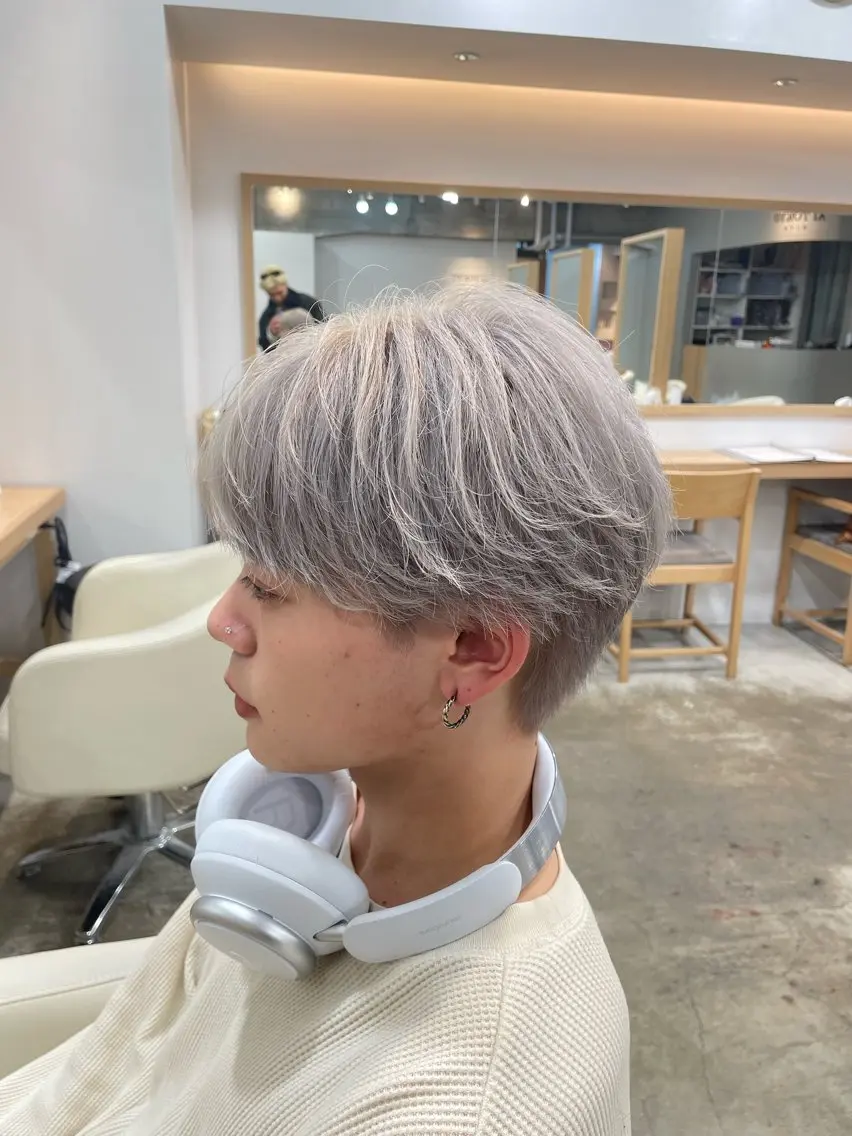カラー メンズ カマタ ハルキのヘアスタイル