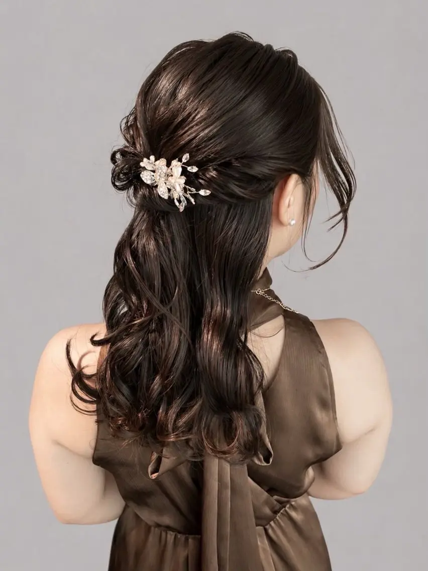 ヘアアレンジ 結婚式・ブライダル 卒業式のヘアスタイル ヘアセット charm《銀座》 ヘアセット/縮毛矯正のヘアスタイル