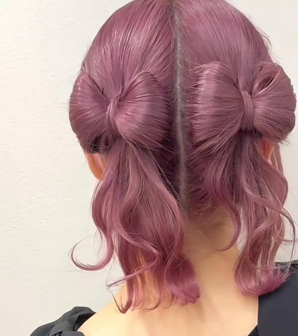 ロング ヘアアレンジ ヘアセット Eyedor まつパ／眉毛専門店のマツエク・マツパデザイン