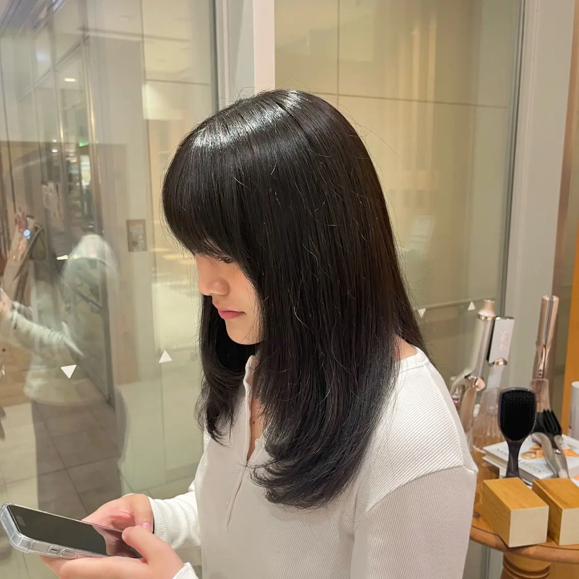 ロング カラー ヘアカラー トリートメント 💙水光ヘアカラー / リナ🦋🫧のヘアスタイル